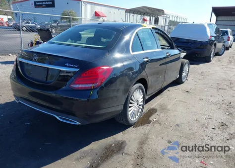 2017 Mercedes-Benz C 300 Luxury 4Matic from USA, damaged, VIN 55SWF4KB8HU210145